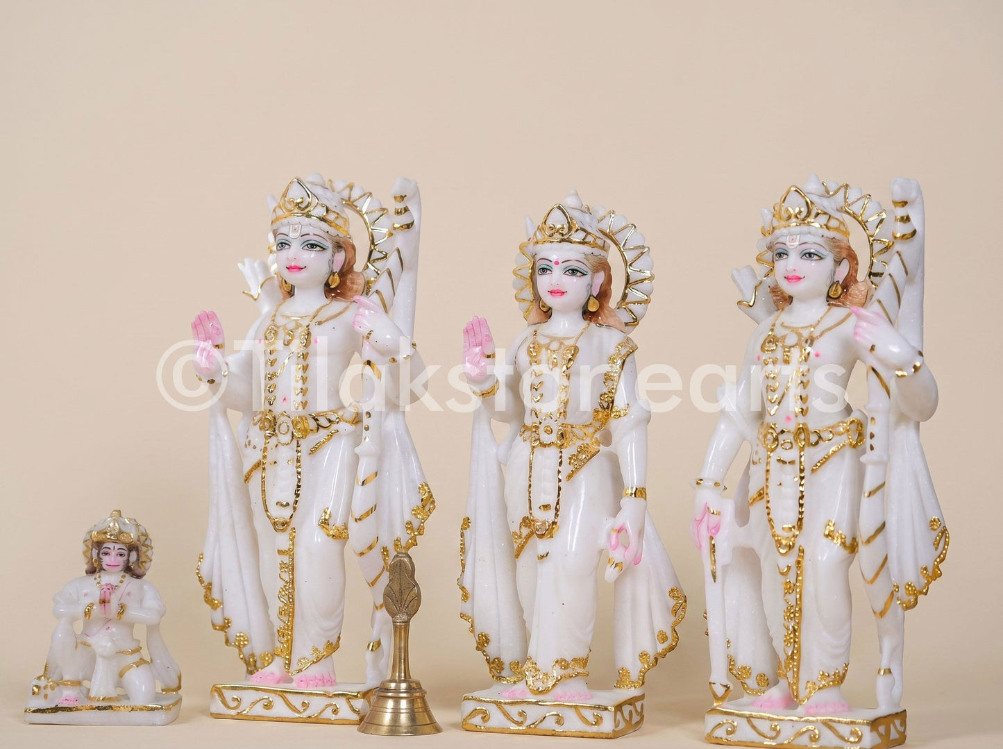 Ram Darbar 12" Vietnam Pure White Marble Idol