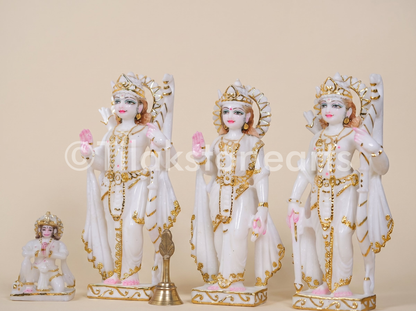 Ram Darbar 12" Vietnam Pure White Marble Idol