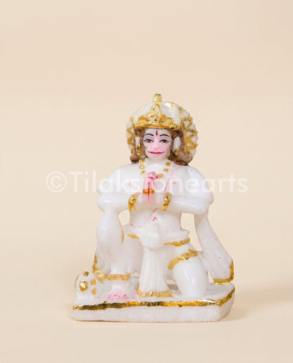Ram Darbar 12" Vietnam Pure White Marble Idol