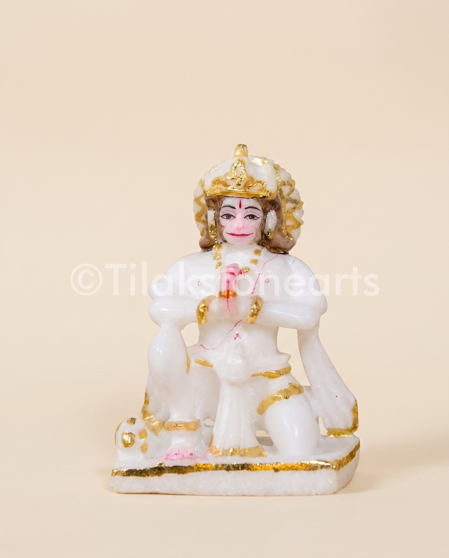 Ram Darbar 12" Vietnam Pure White Marble Idol