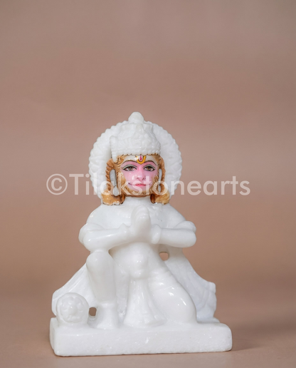 Ram Darbar 18" Vietnam Pure White Marble Idol