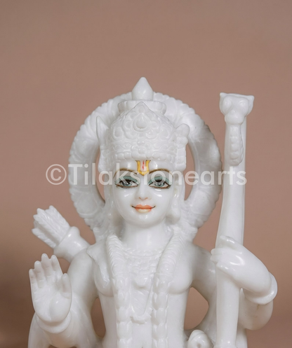 Ram Darbar 18" Vietnam Pure White Marble Idol