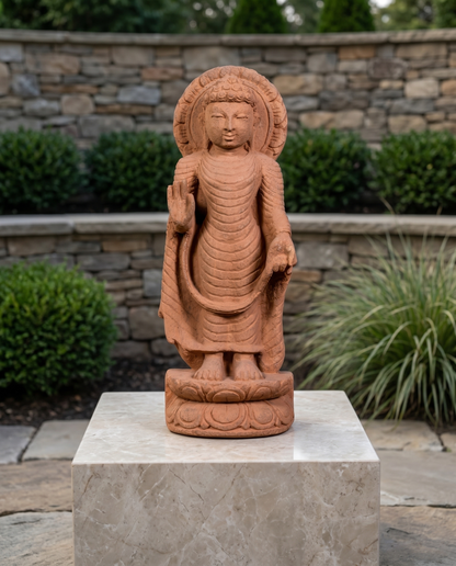 Buddha 19" Pure Natural Sandstone Idol