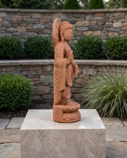 Buddha 19" Pure Natural Sandstone Idol