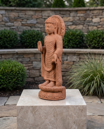 Buddha 19" Pure Natural Sandstone Idol