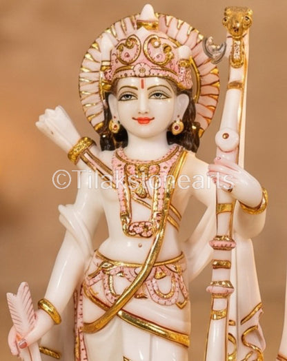 Ram Darbar 18" Vietnam Pure White Marble Idol