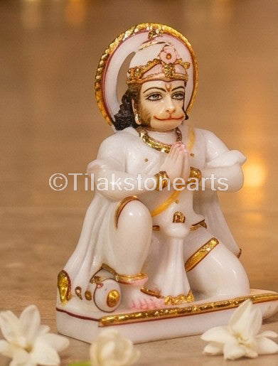 Ram Darbar 18" Vietnam Pure White Marble Idol
