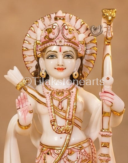 Ram Darbar 18" Vietnam Pure White Marble Idol