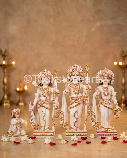 Ram Darbar 18" Vietnam Pure White Marble Idol