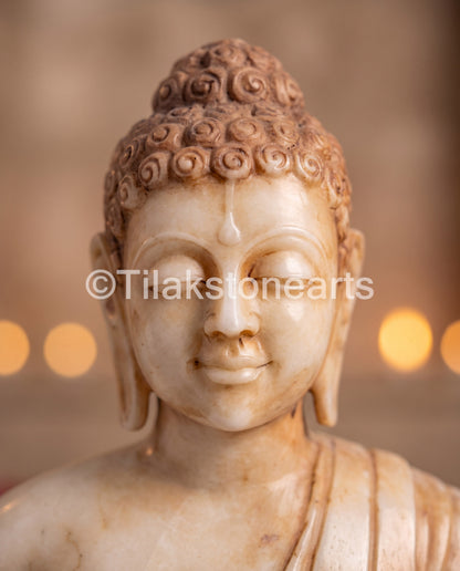 Antique Buddha Idol 20" Antique Marble Stone