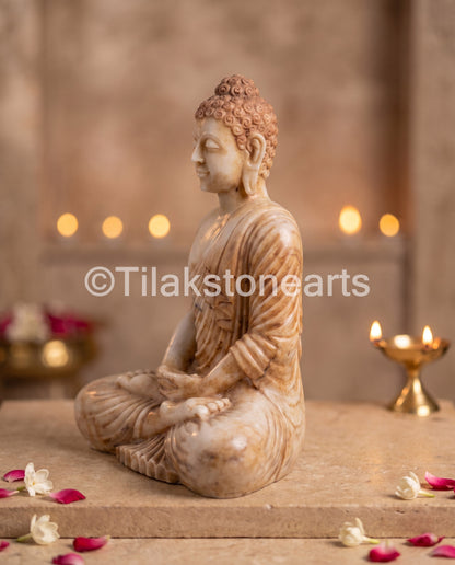 Antique Buddha Idol 20" Antique Marble Stone