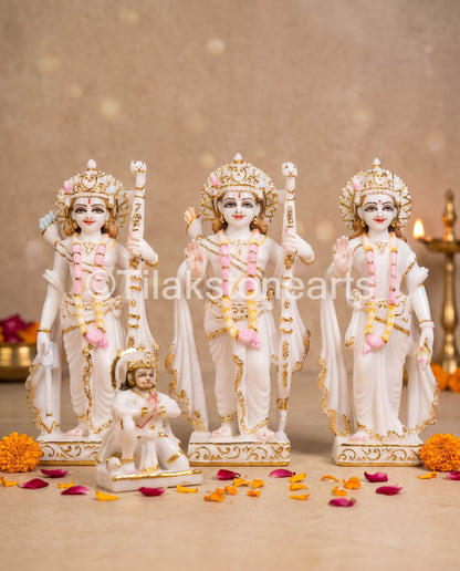 Ram Darbar 11" Vietnam Pure White Marble Idol