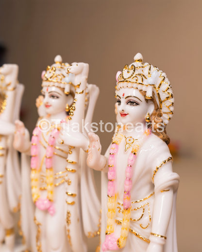 Ram Darbar 11" Vietnam Pure White Marble Idol