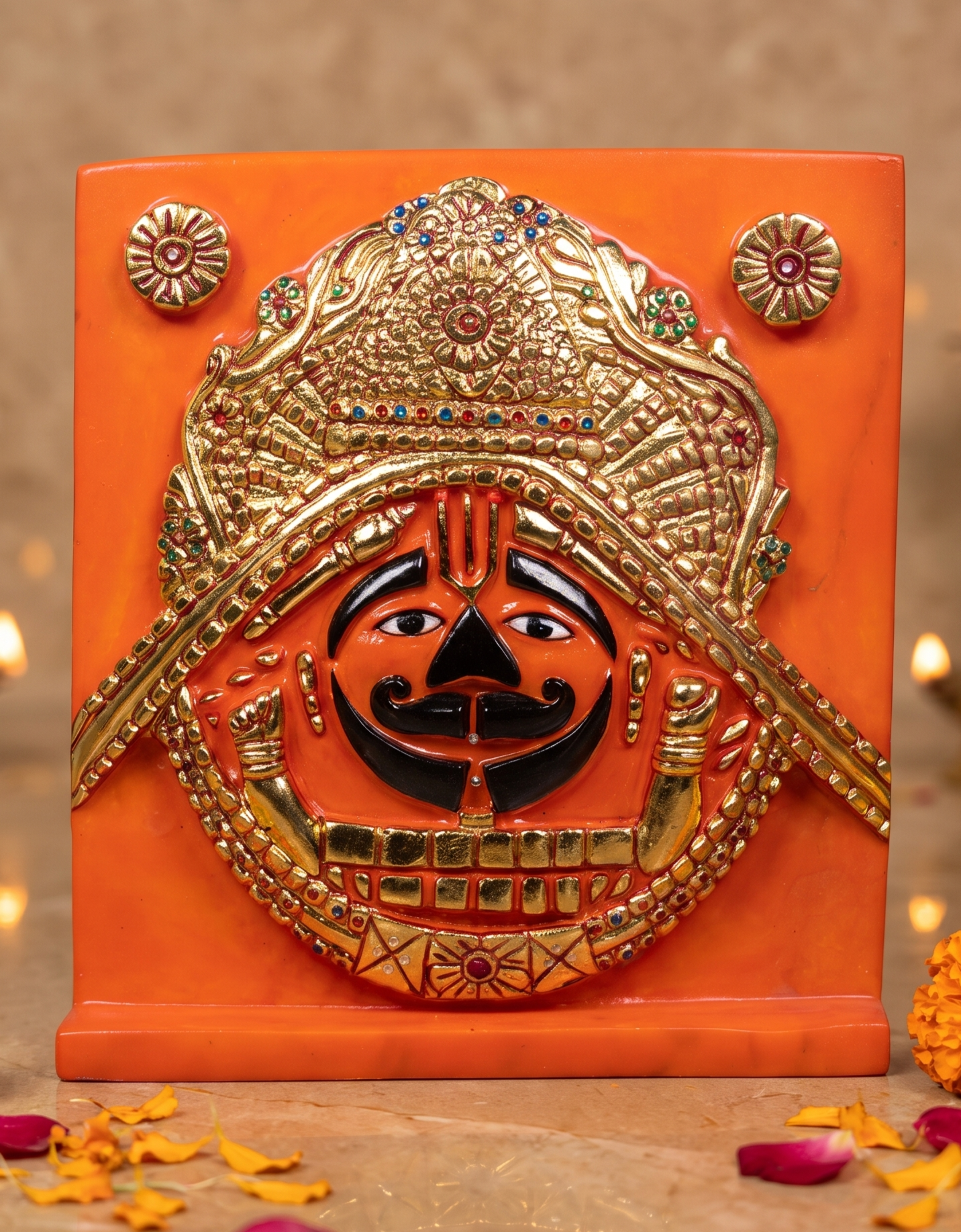 Salasar Balaji 18" Vietnam White Marble Color Idol