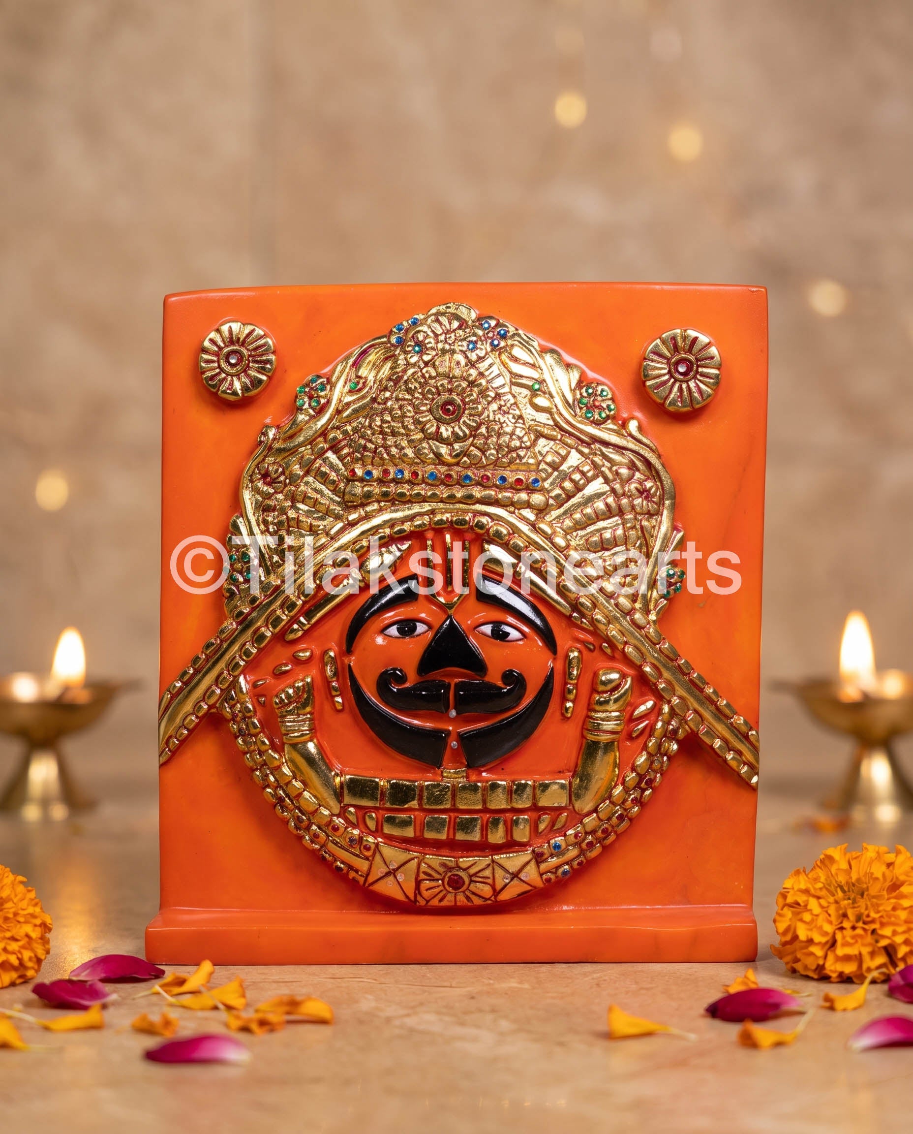 Salasar Balaji 12" Vietnam White Marble Color Idol