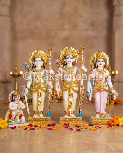Ram Darbar 24" Vietnam Pure White Marble Idol