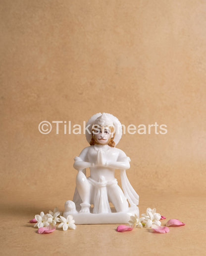 Ram Darbar 18" Vietnam Pure White Marble Idol