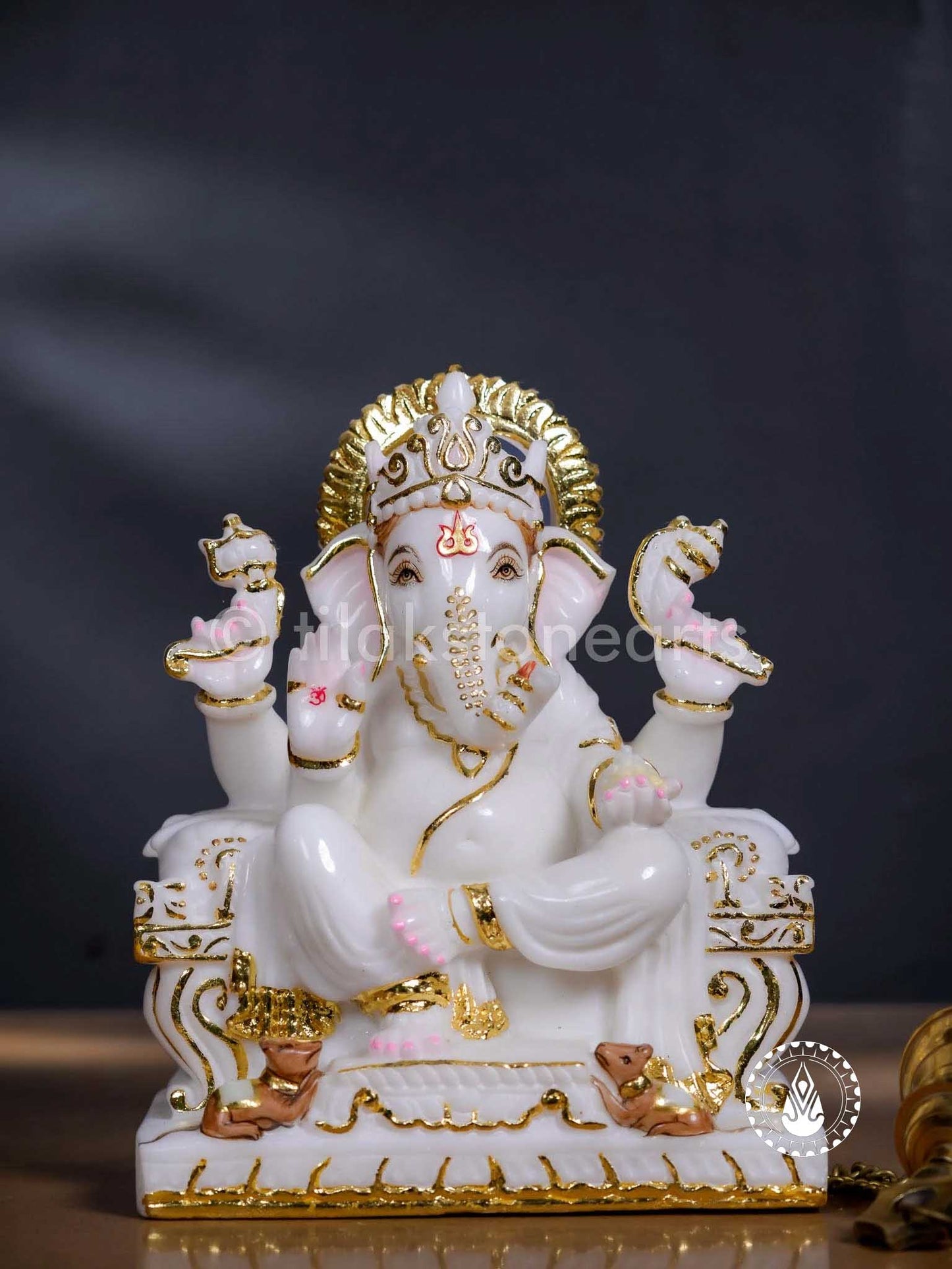 Ganesha 12" | Swiss White (Imported)