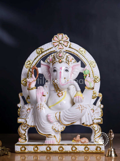 Ganesha 18" | Swiss White (Imported)