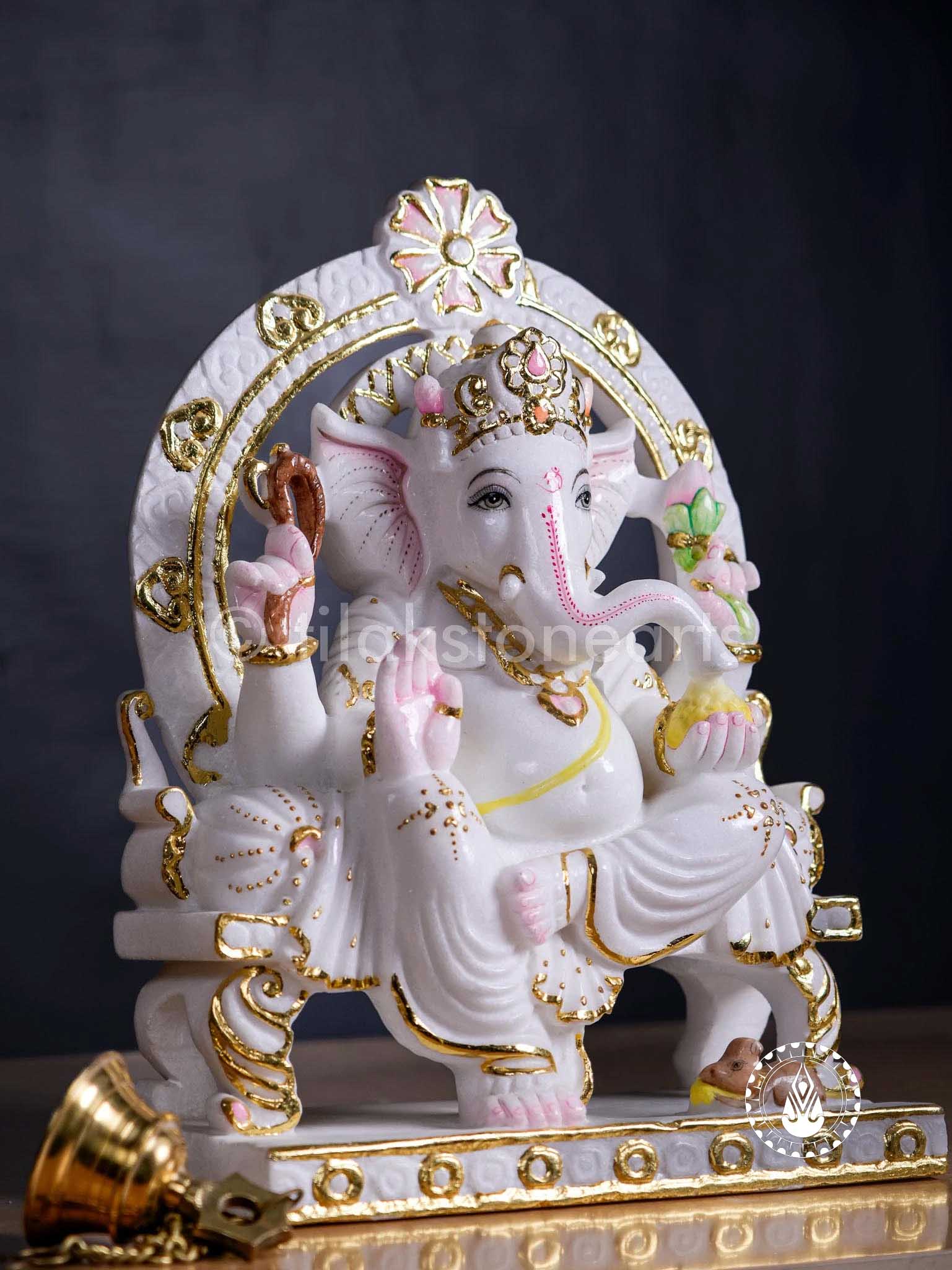 Ganesha 18" | Swiss White (Imported)