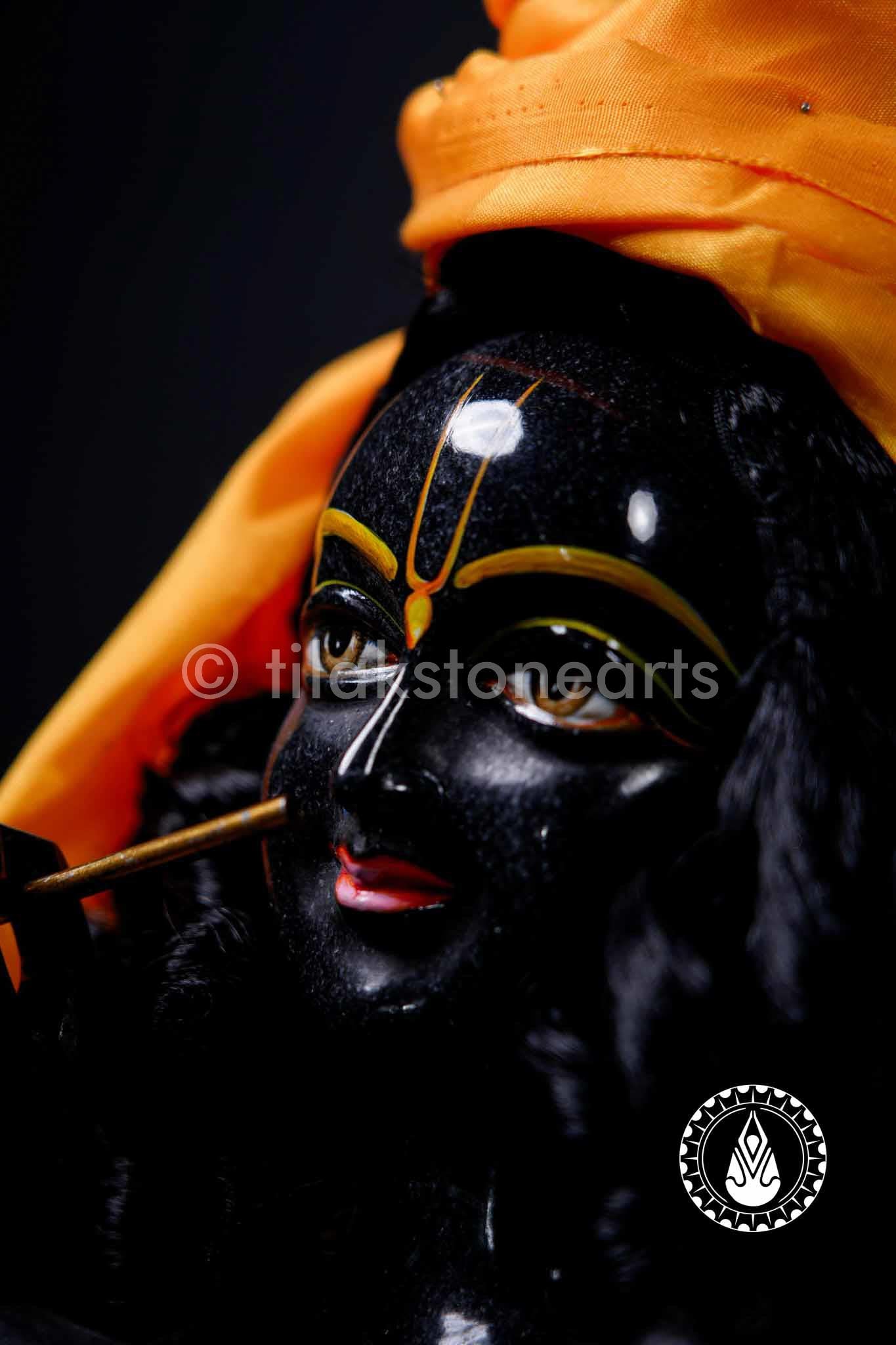 Radha Krishna 24" | Mid Night Black And Swiss White (Imported)