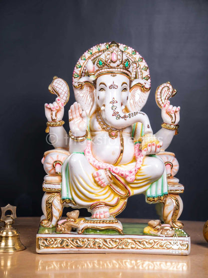 Ganesha 18" | Cultured Marble