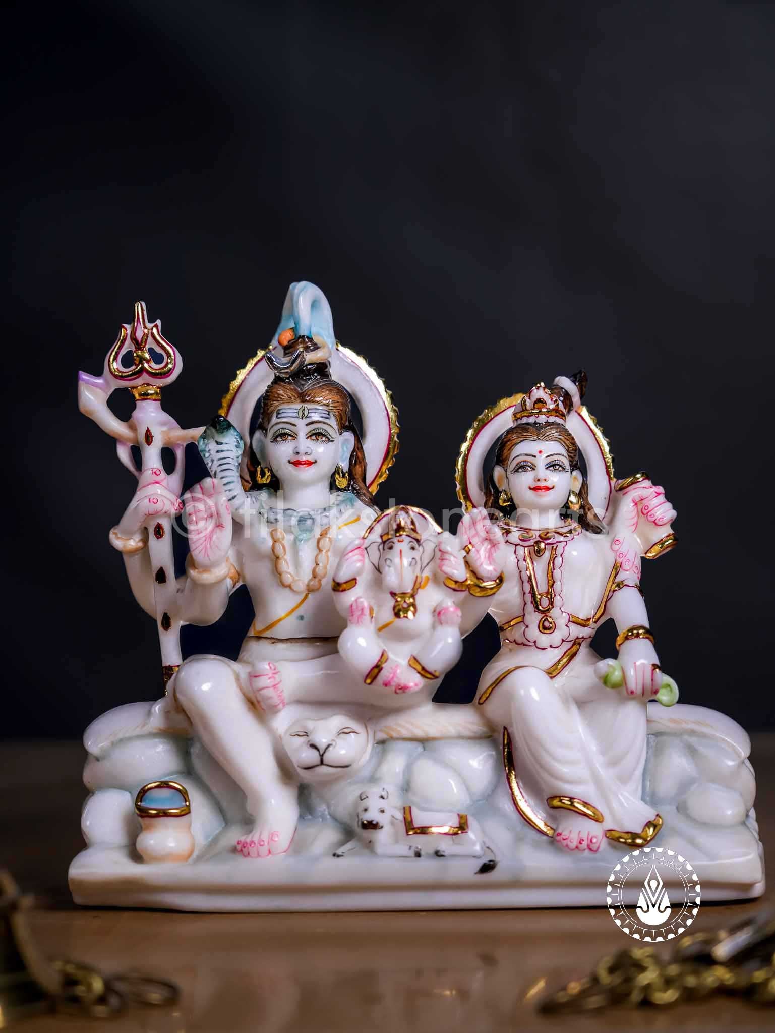Shiv Parivar 9" | Swiss White (Imported)