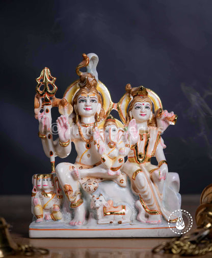 Shiv Parivar 9" | Cultured Marble