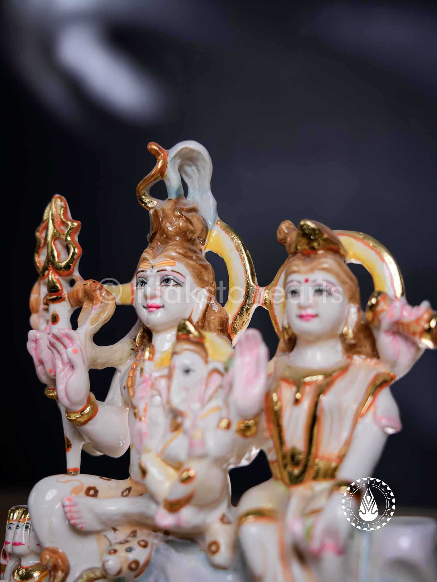 Shiv Parivar 9" | Cultured Marble