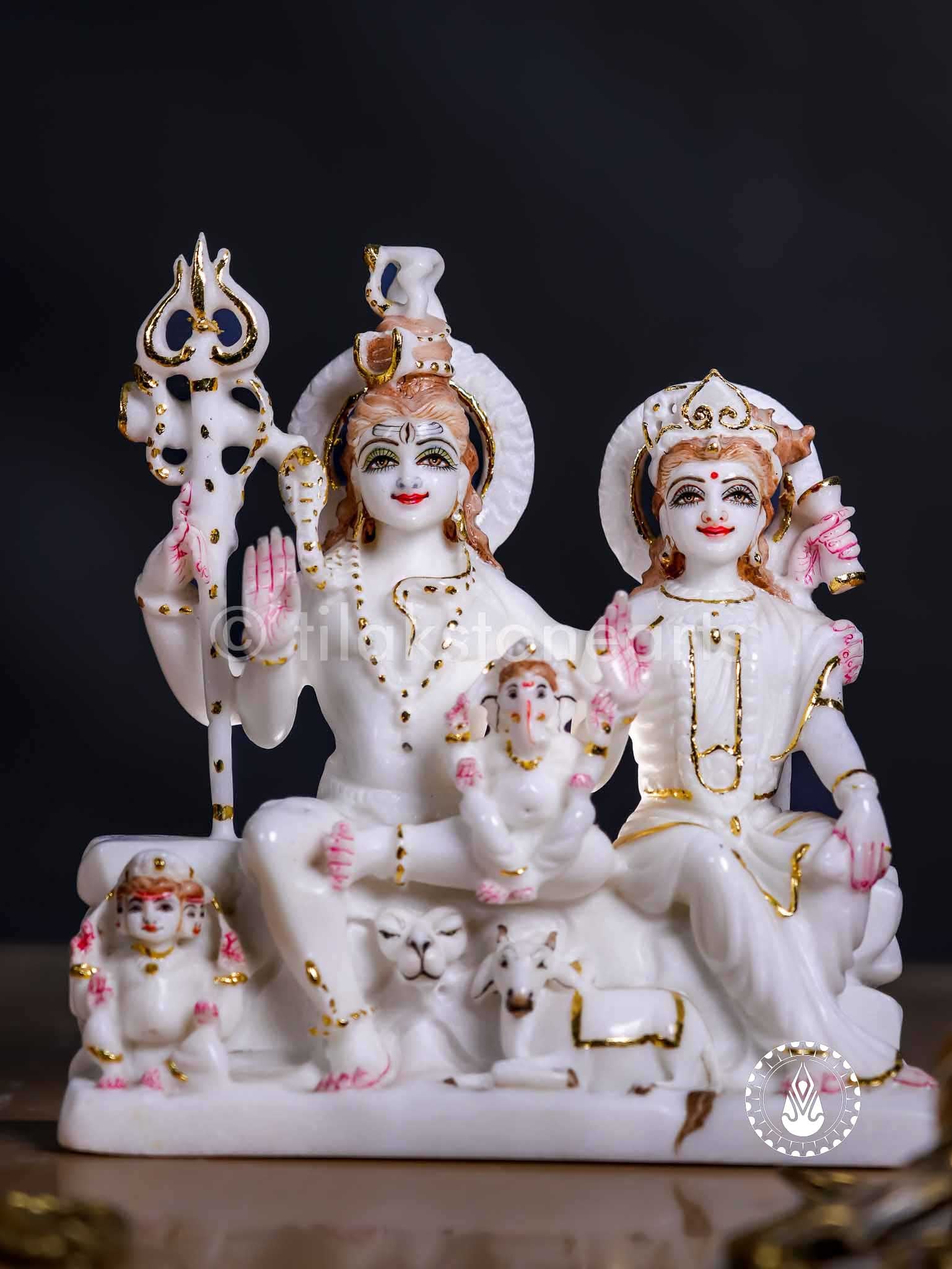 Shiv Parivar 9" | Swiss White(Imported)