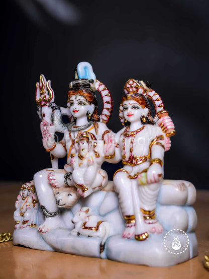 Shiv Parivar 9" | Swiss White(Imported)