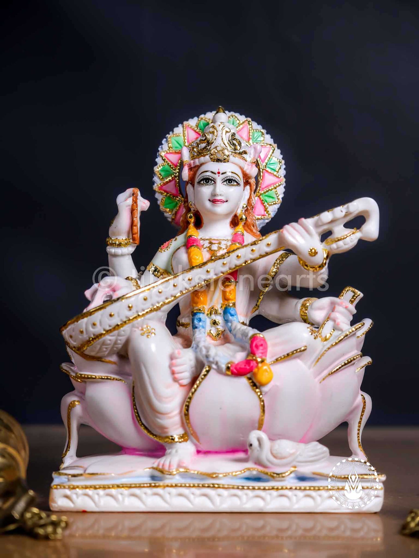Saraswati Maa 12" | Cultured Marblec