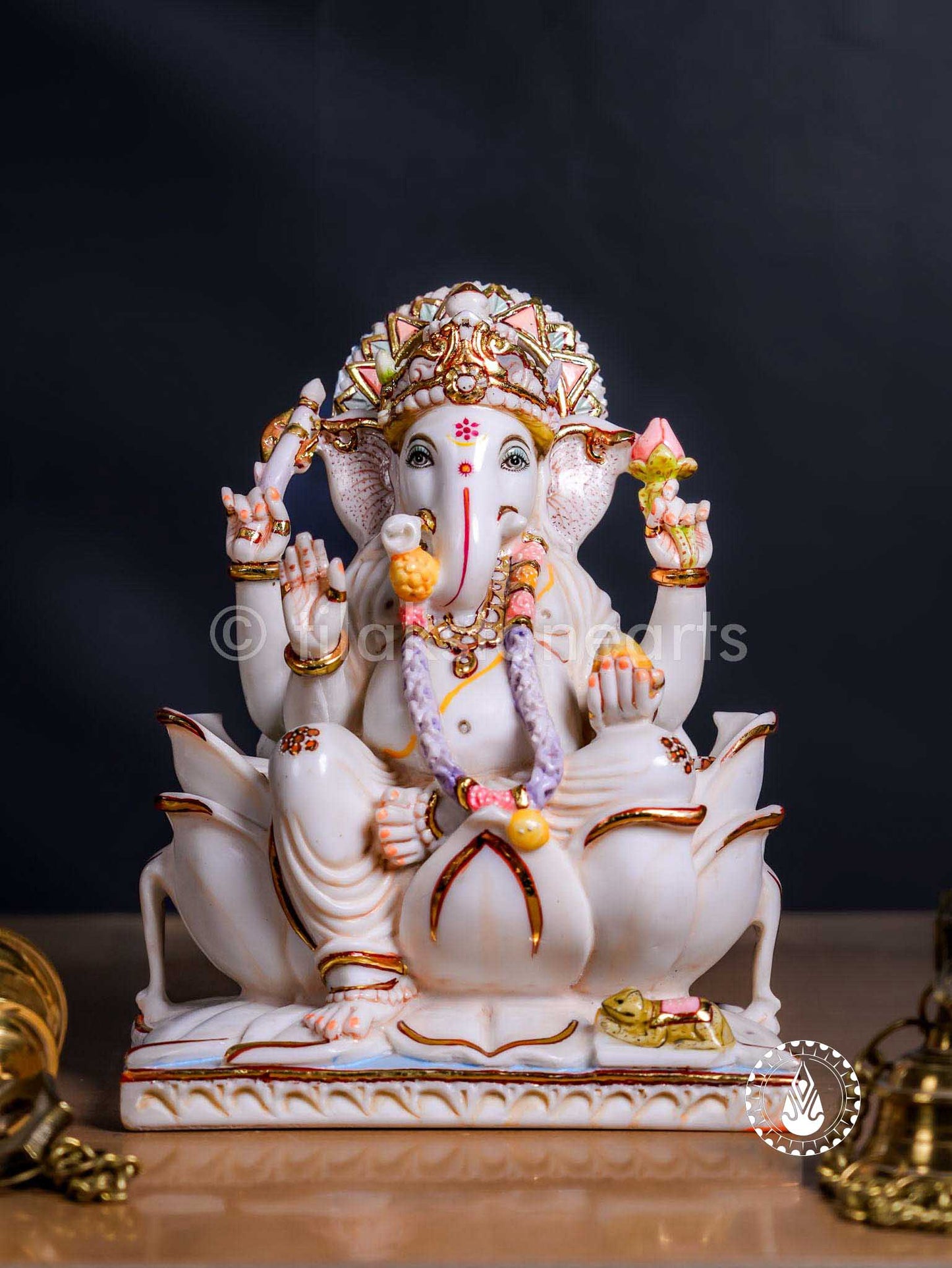 Ganesha 12" | Cultured Marble