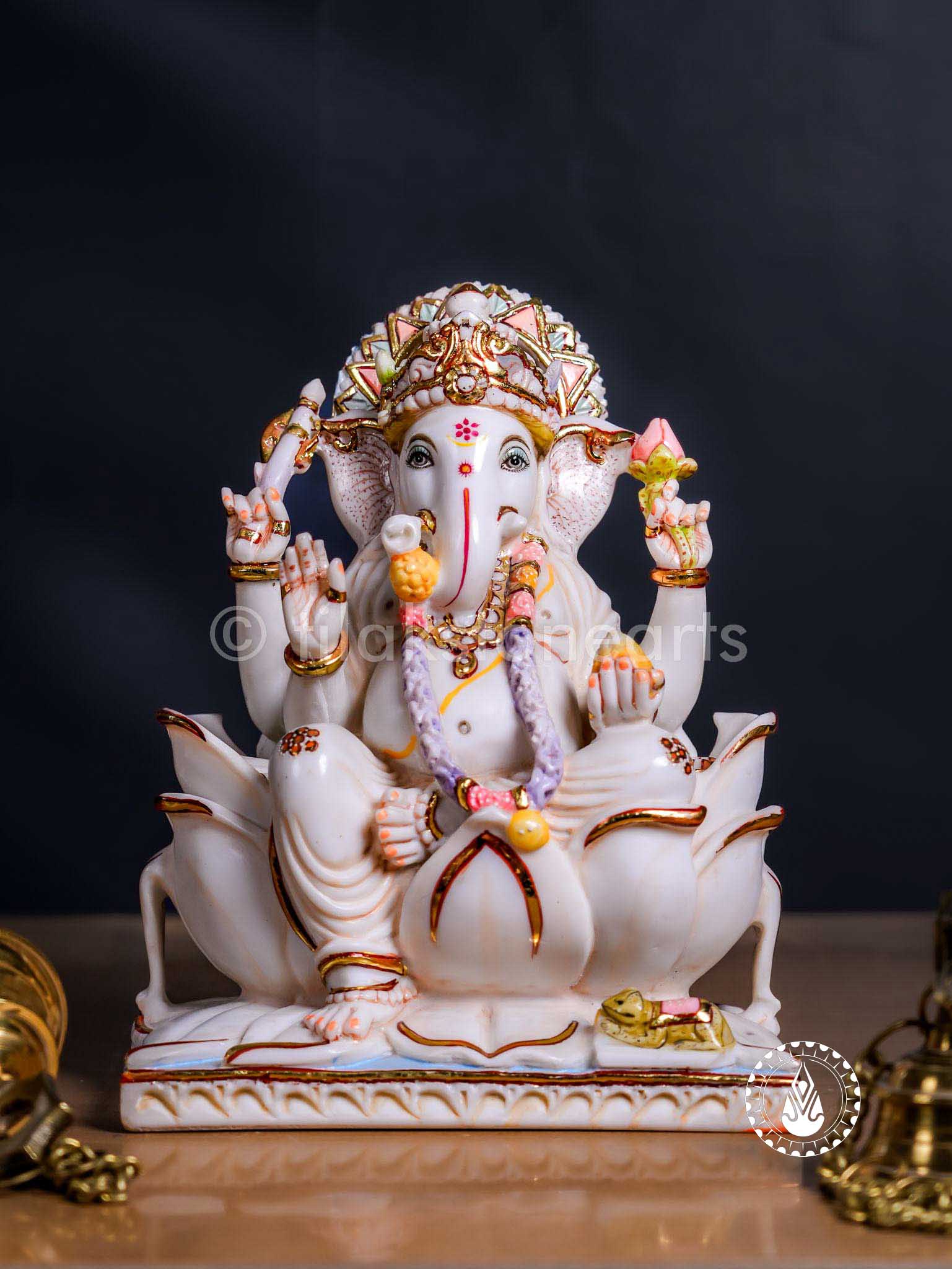 Ganesha 12" | Cultured Marble