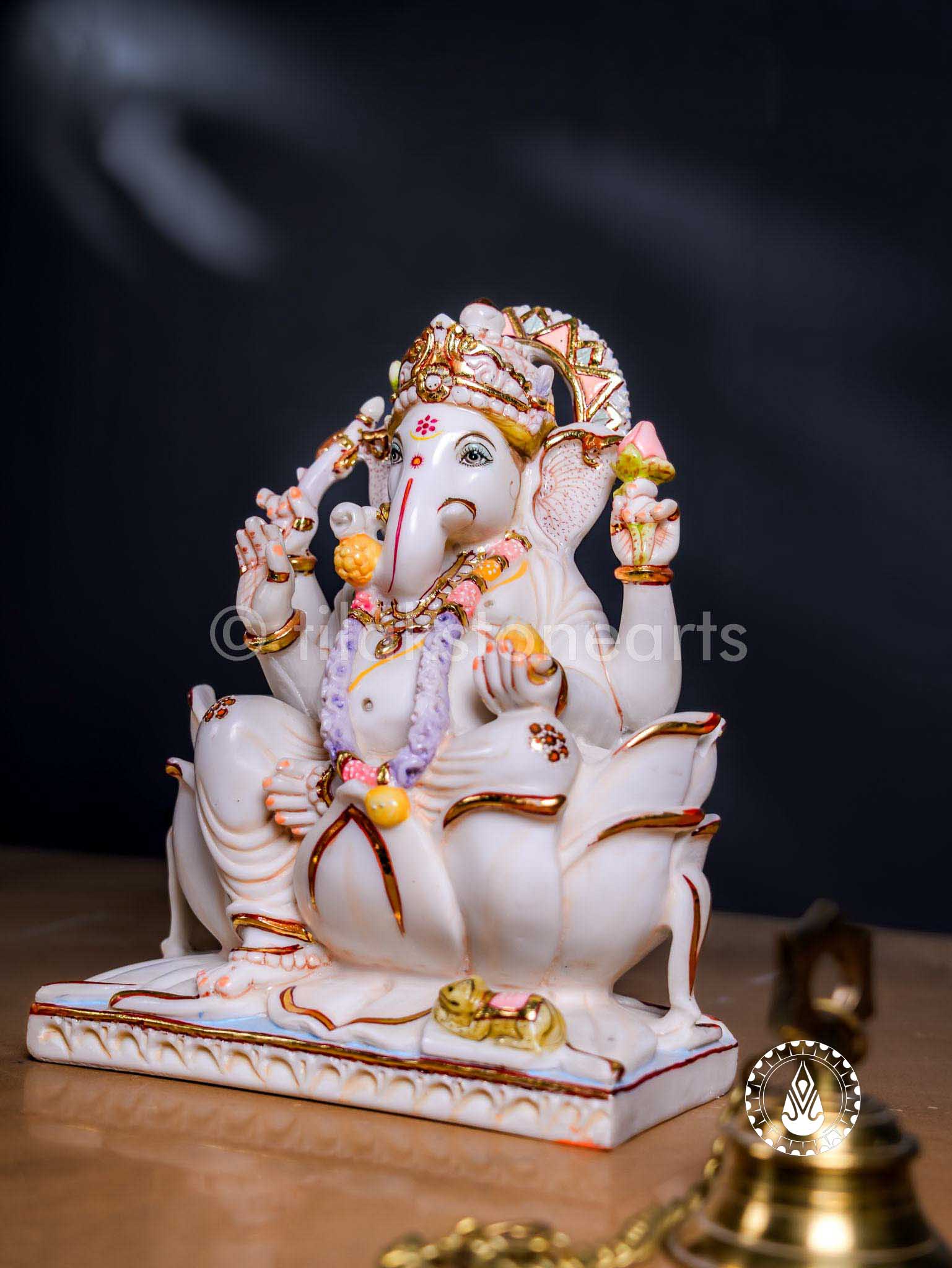 Ganesha 12" | Cultured Marble
