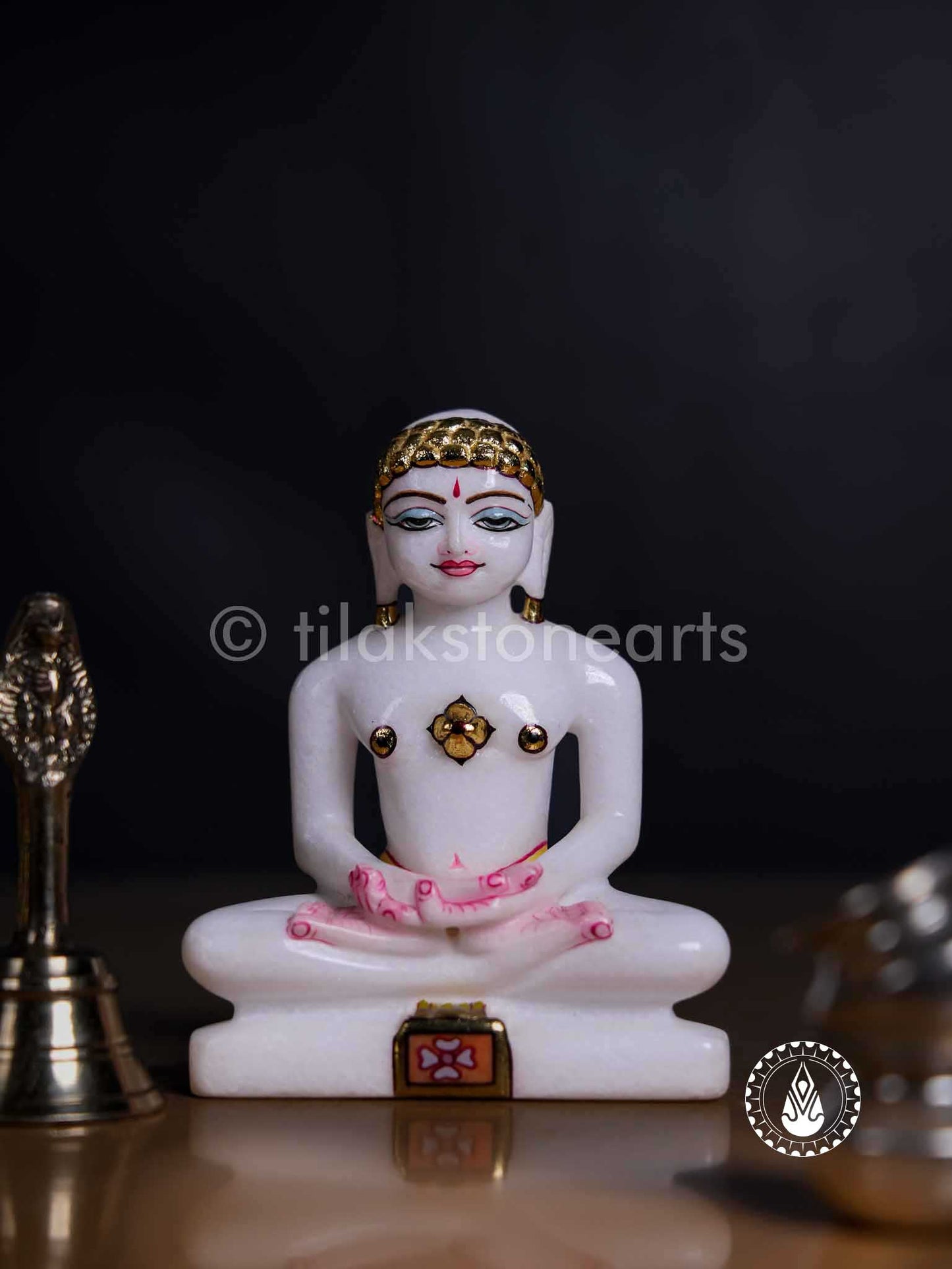 Jain God 5" | Swiss White (Imported)