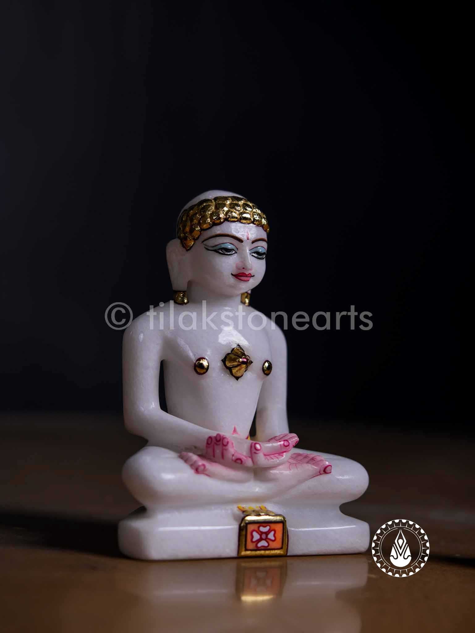 Jain God 5" | Swiss White (Imported)
