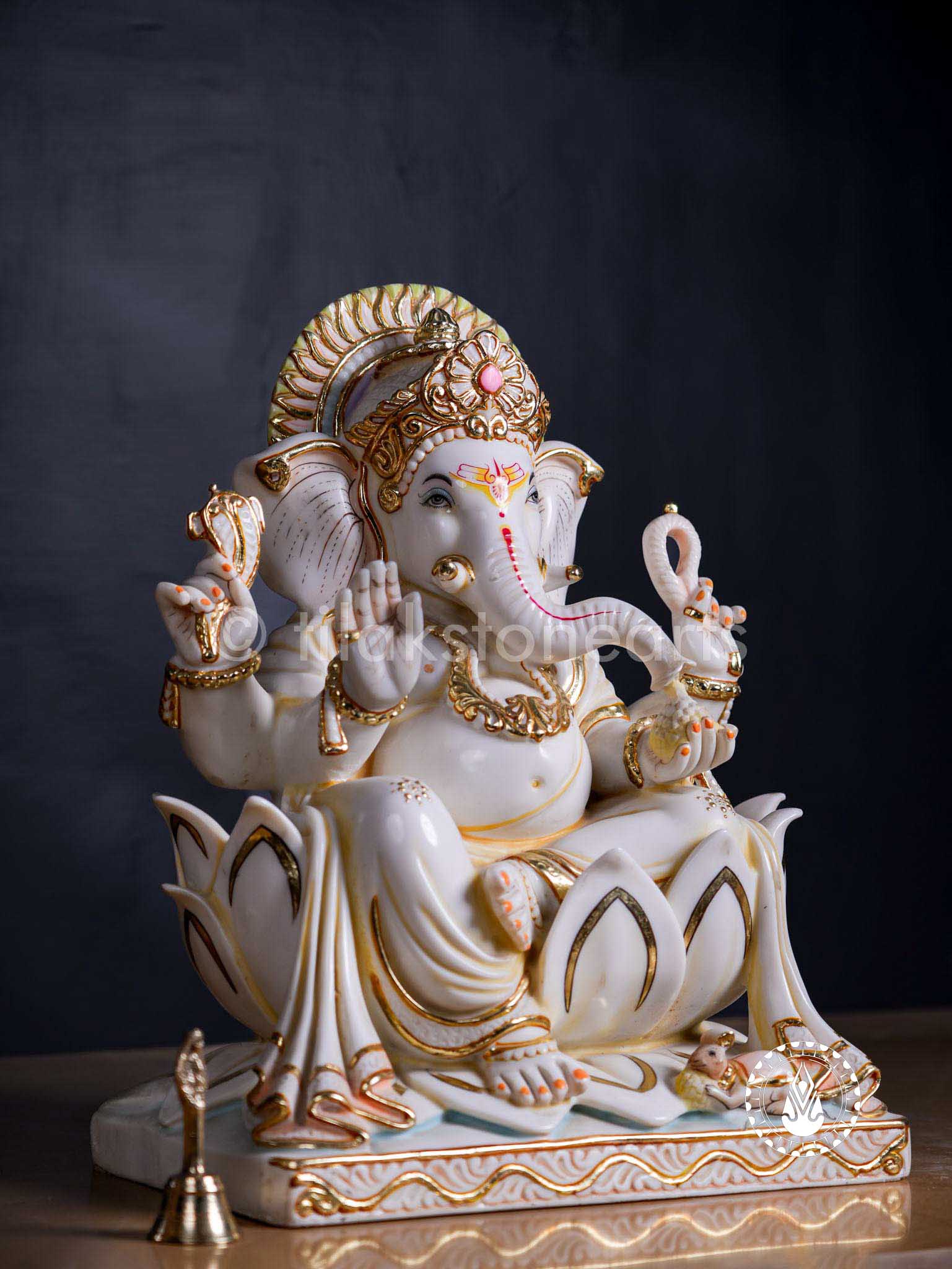 Ganesha 18" | Cultured Marble