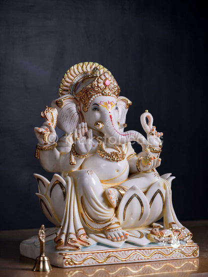 Ganesha 18" | Cultured Marble
