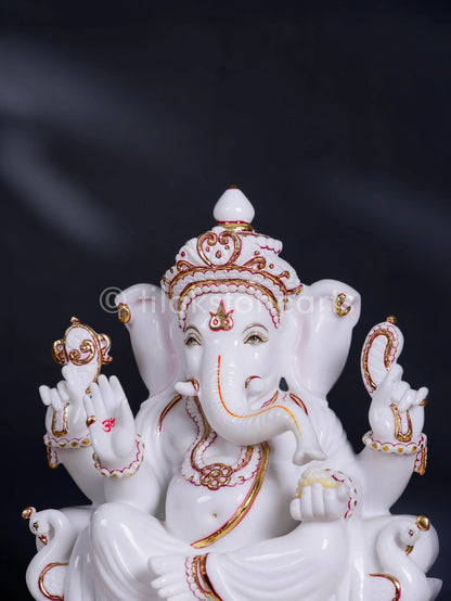 Ganesha 18" | Swiss White (Imported)
