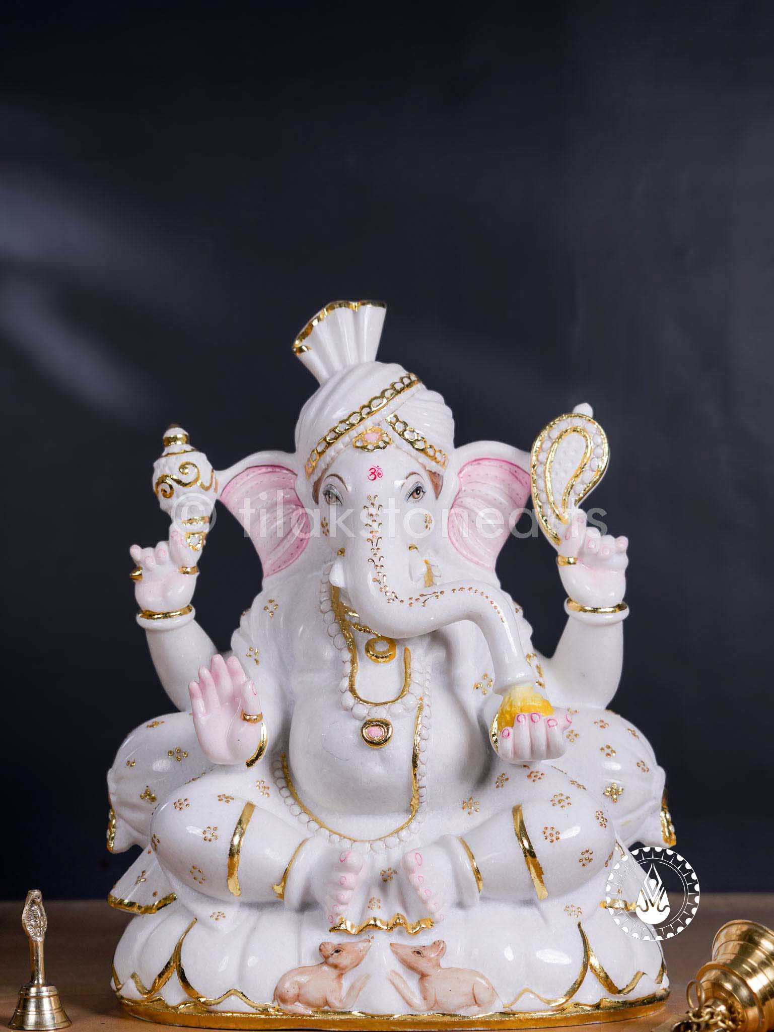 Ganesha 19" | Swiss White (Imported)