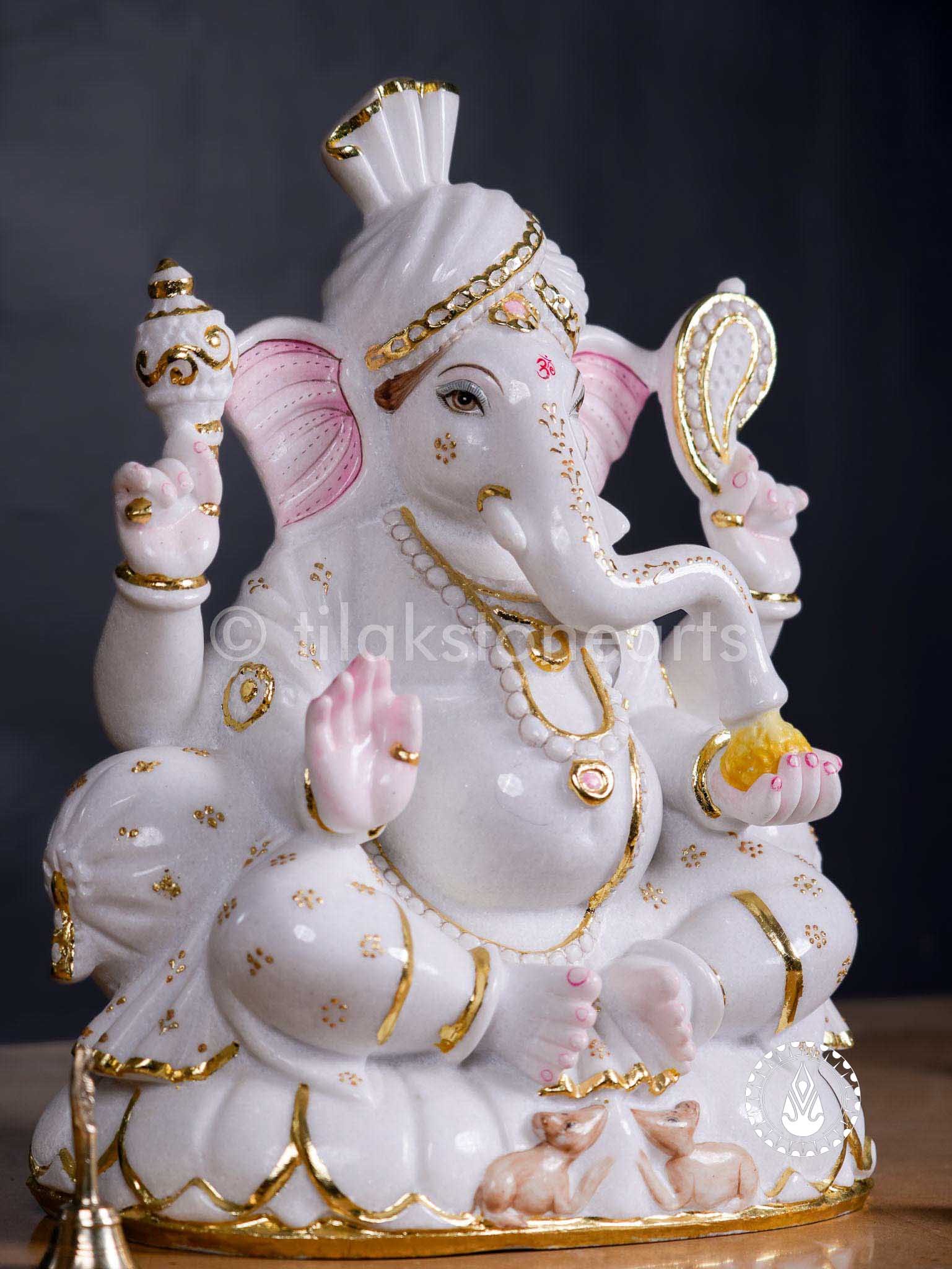 Ganesha 19" | Swiss White (Imported)