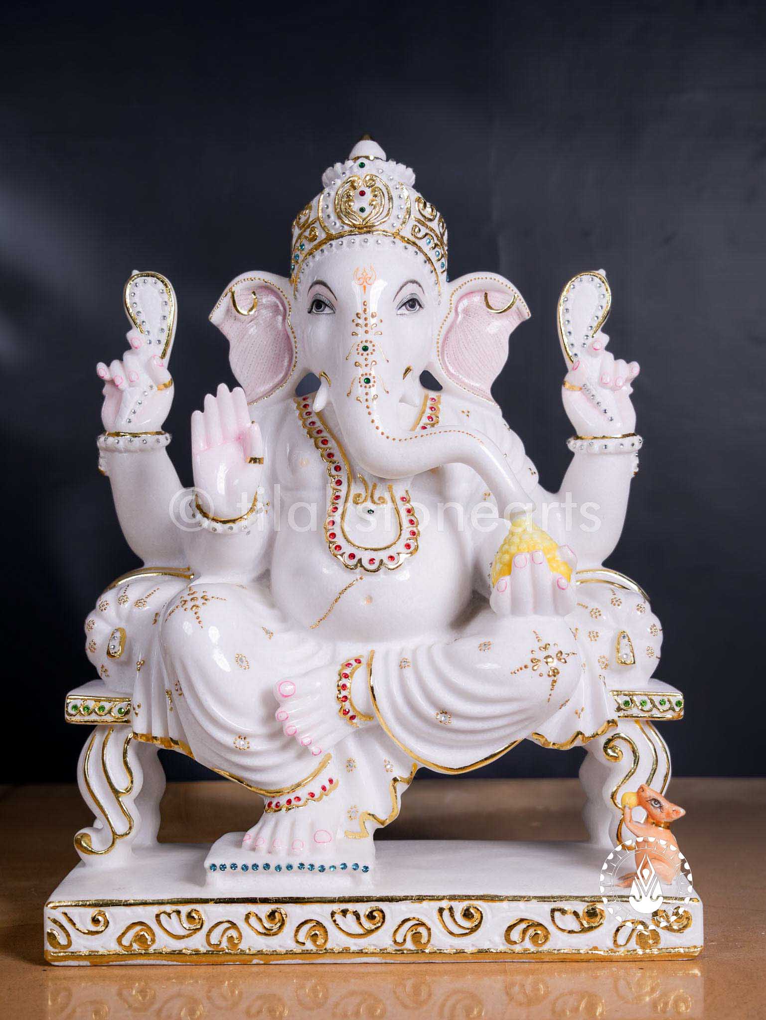 Ganesha 24" | Swiss White (Imported)