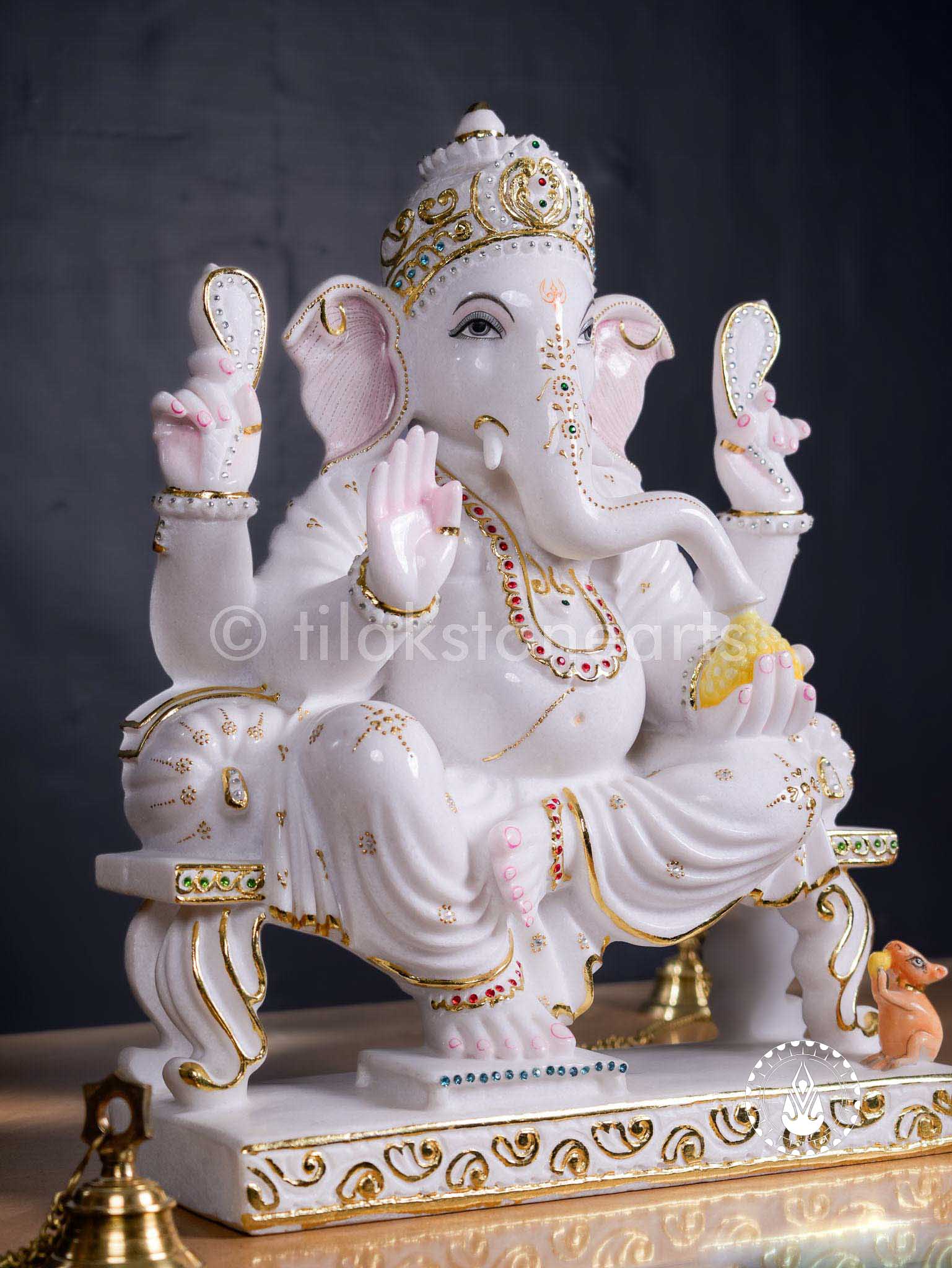 Ganesha 24" | Swiss White (Imported)