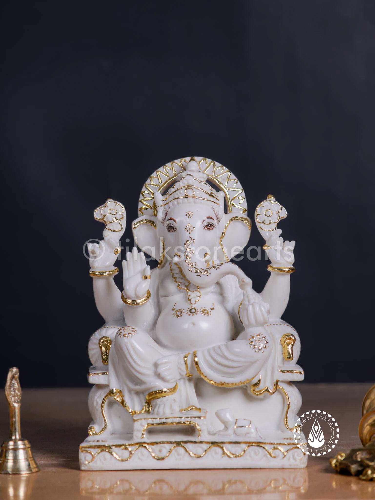 Ganesha 11" | Cultured Marble