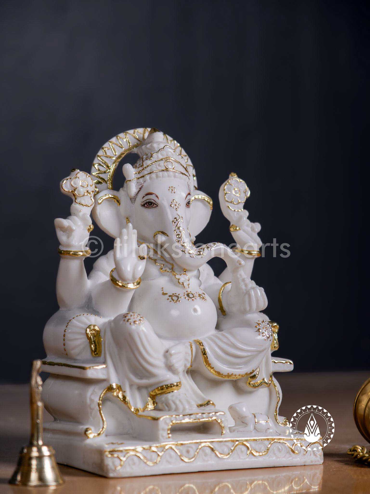 Ganesha 11" | Cultured Marble