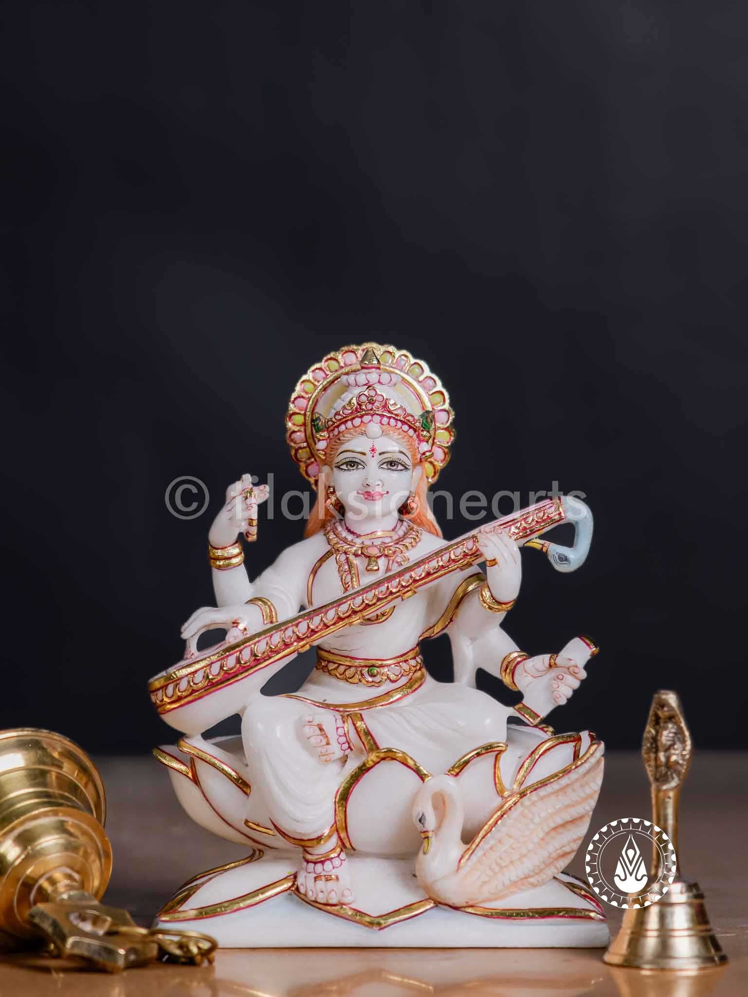 Saraswati Maa 8" | Swiss White (Imported)