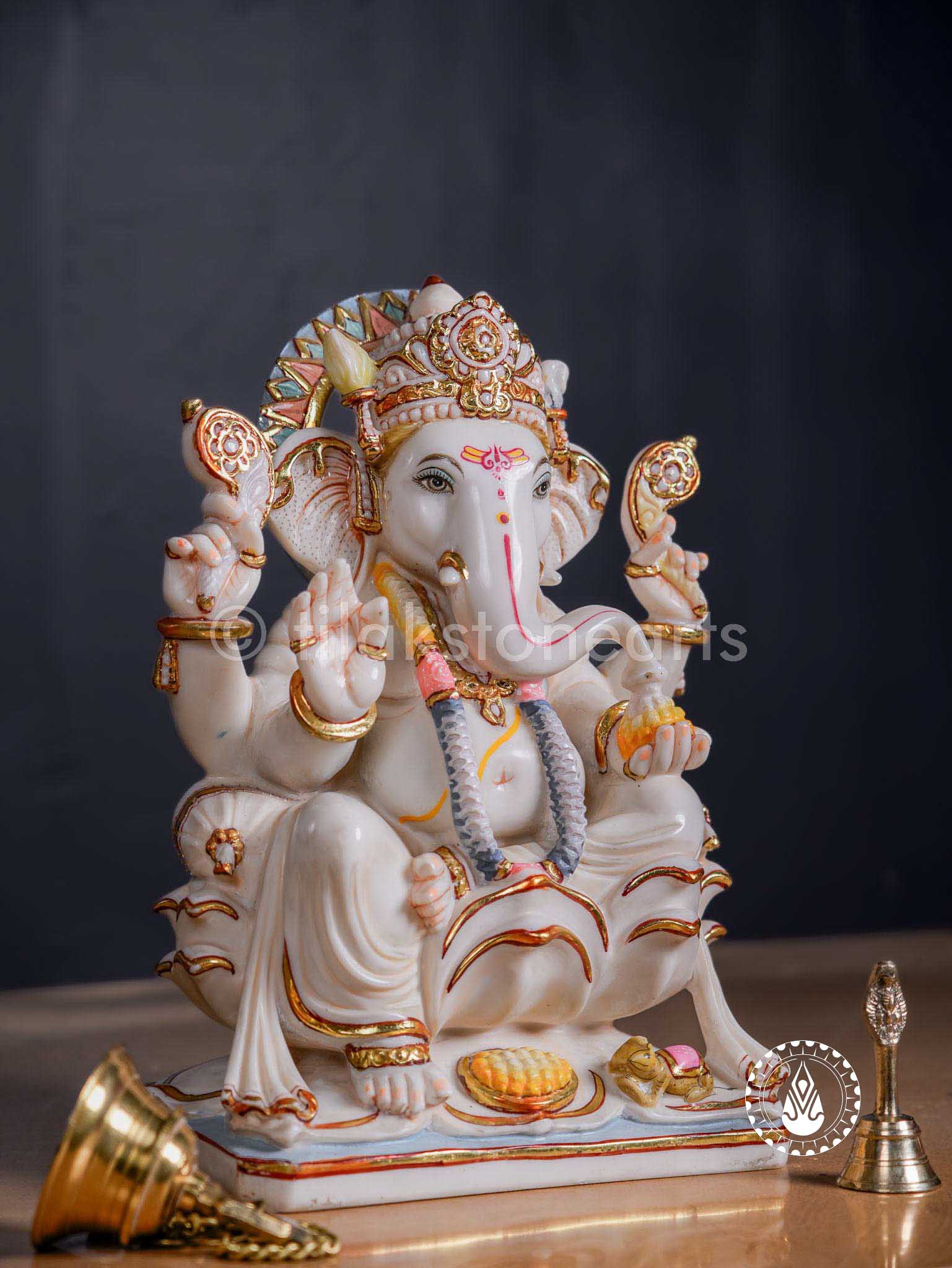 Ganesha 15" | Cultured Marble