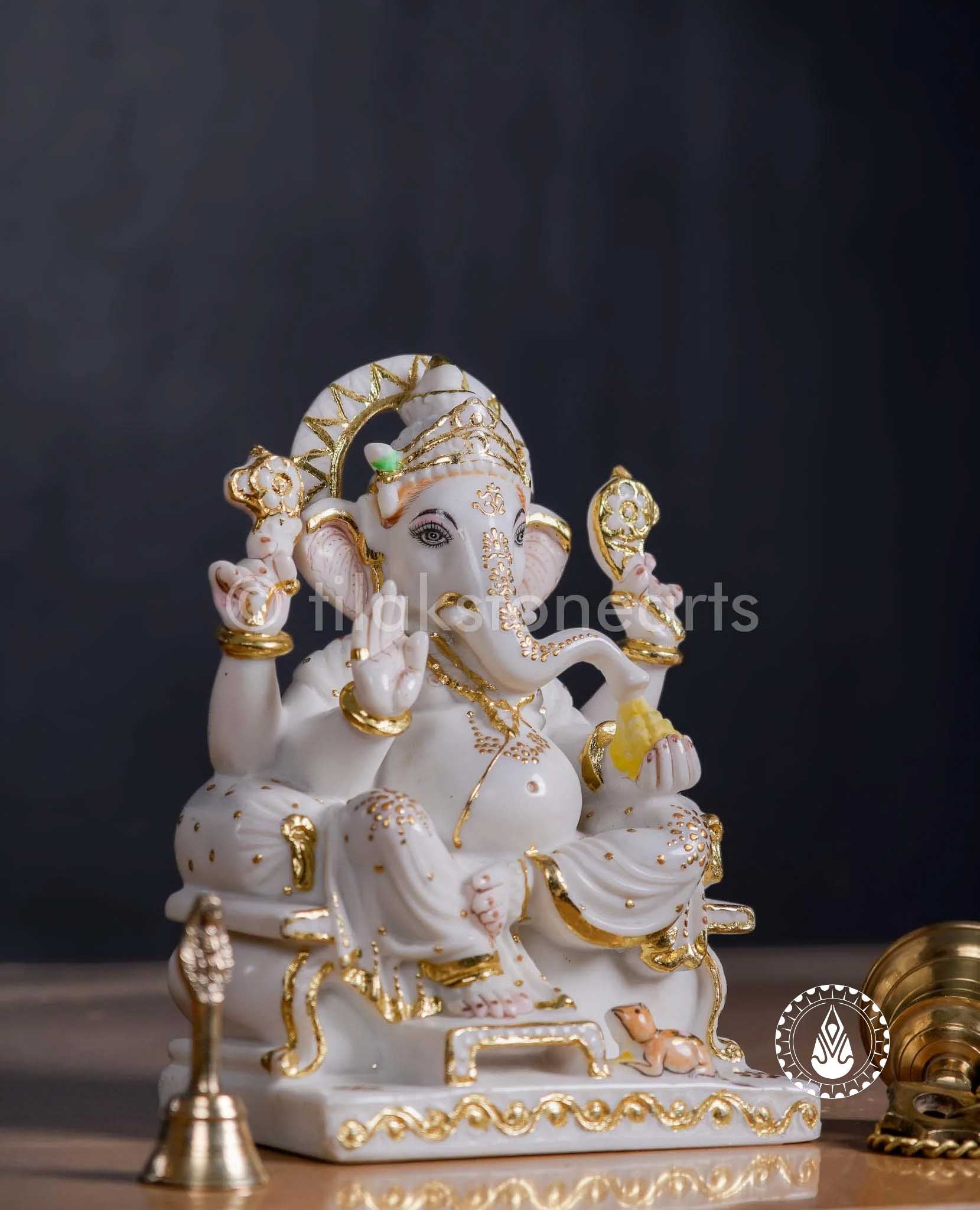 Ganesha 12" | Cultured Marble