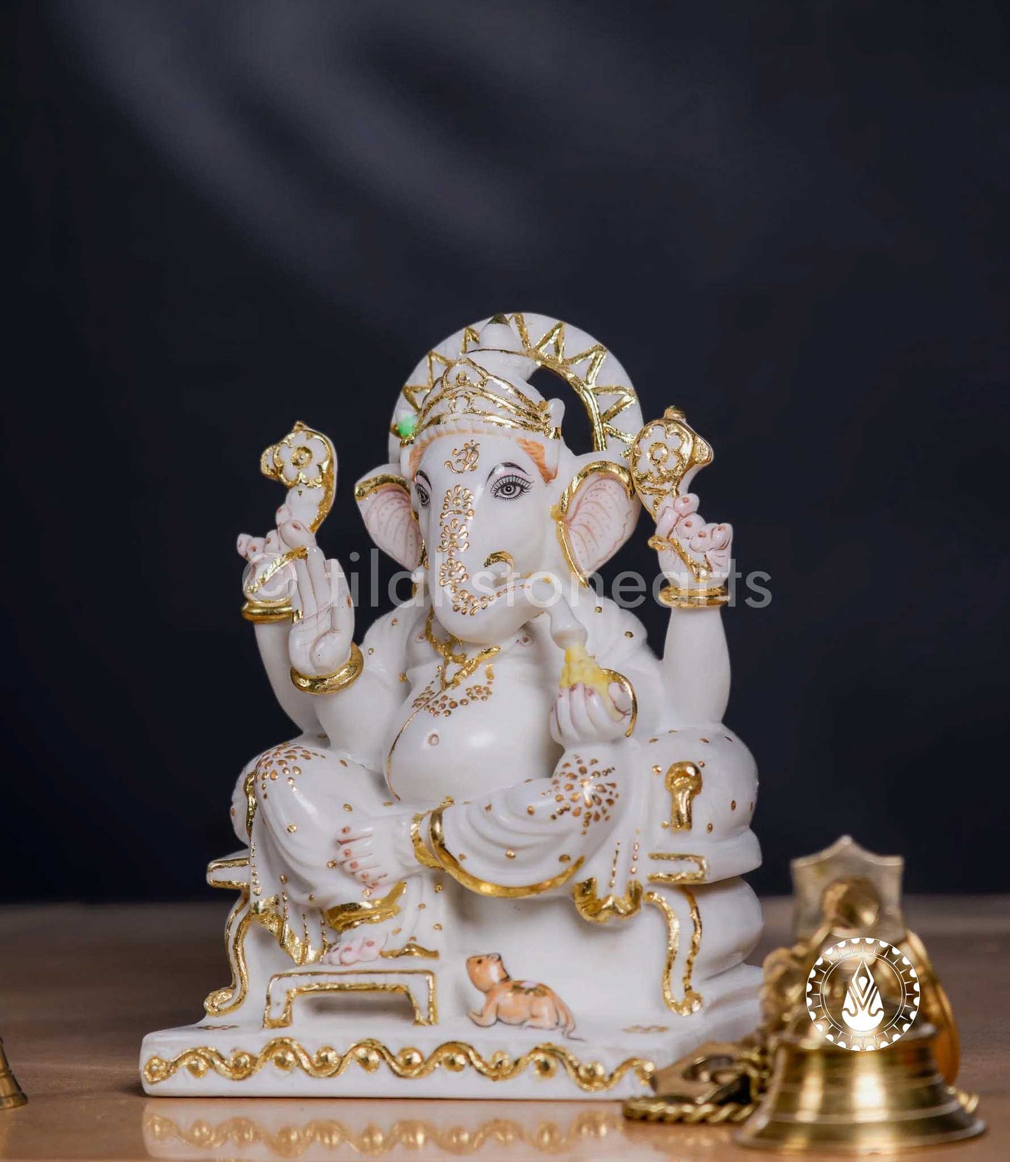 Ganesha 12" | Cultured Marble